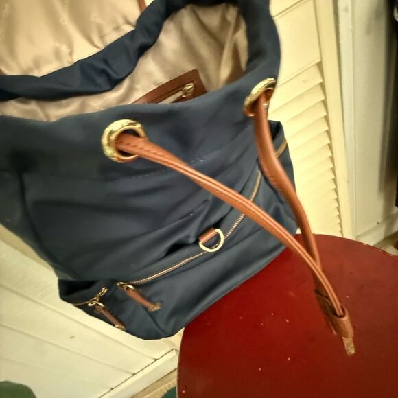 Calvin Klein Navy and Tan Backpack main image 5